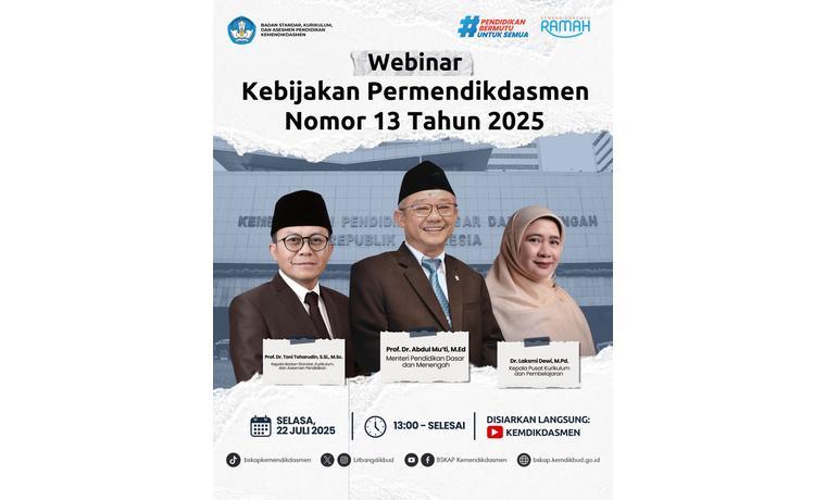 Kebijakan Permendikdasmen Nomor 13 Tahun 2025