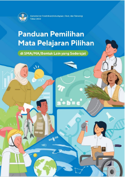 Cover Panduan Pemilihan Mata Pelajaran Pilihan di SMA/MA dan Bentuk Lainnya yang Sederajat