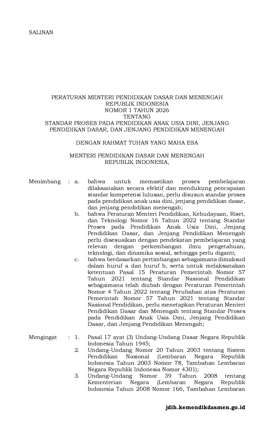 Cover Standar Proses 